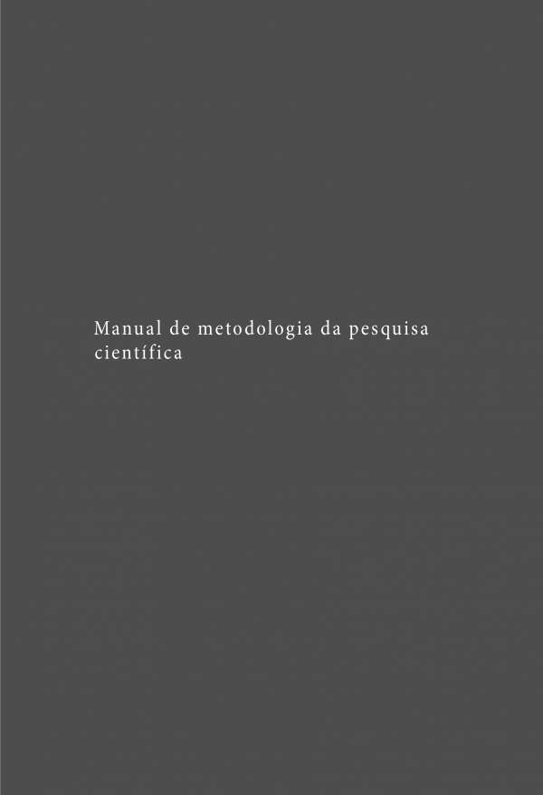 INTRODUÇÃO À METODOLOGIA DE INVESTIGAÇÃO CIENTÍFICA