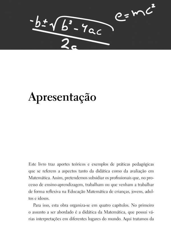 Didática e avaliação:: algumas perspectivas da educação matemática